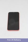 Apple iPhone XR, 64GB, Coral. Used, no box or accessories. Some marks. Checkmend clear, ref. CM20955