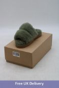 Shepherd of Sweden Thelma Slippers, Olive, Size 37
