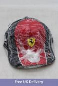 Three Puma Kids Scuderia Ferrari F1 2023 Charles Leclerc Driver Caps, Red, One Size