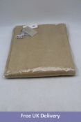 Bronte by Moon Merino Wool Herringbone Throw, Beige, 185 x 140cm