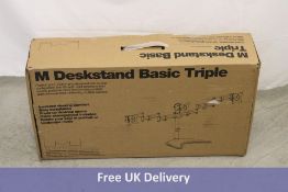 M Deskstand Vesa Basic Triple Monitor Desk Mount, Size 15-27 Inch