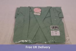 Emmy Design Women's The Perfect Pinafore Skirt, Seafoam Chambray, Size 10