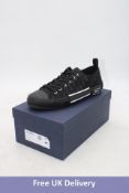 Dior Jacquard Trainers, Black/Black, Size 46