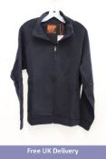 Superdry Tech Track Top, Deep Navy, Size L