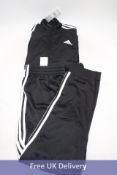 Adidas Tracksuit Set, Black/White, UK 42/44