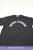 Vague Studios Collegiate T-Shirt, Black, Size XL