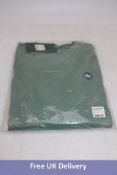Two Kronstadt KS3527 Lars Crew Sweatshirt, Petrol, 2x M