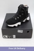 Sorel Kinetic Impact Conquest WP Ankle Boots, Black/Sea Salt, UK 7
