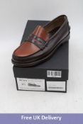 Peter Christian MCA03 Calf Leather Shoes, Dark Brown, UK 9.5