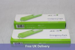 Two JCC Lighting JCEM003 Tough LED Emergency Pack