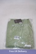 Wool and Co Italy Two Button Soft Shetland Jumper, Green, Size L