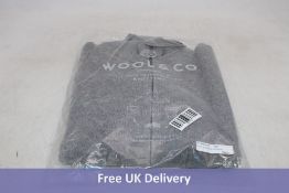 Wool and Co Full Zip Top, Grey, Size L