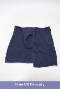 Onia Linen Knit Mini Sarong, Deep Navy, Size XS