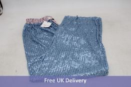 Hand Over Sequin Jacob Long Trousers, Blue, Size M