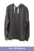 Two Earth Positive Hoodie, 1 X Black, Size L, 1 X Navy, Size XL