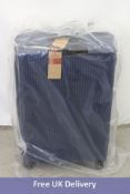 American Tourister Aerostep 77cm Polypropylene Expandable Suitcase, Navy Blue