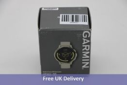 Garmin Venu 3S Soft Gold Stainless Steel and French Grey, Silicone Band. Box Damaged, Not checked