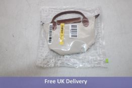 Longchamp Cosmetic Bag, Cream, Size Small