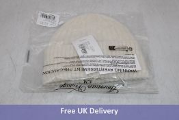 Three American Vintage East Beanie, Pearl Melange, One Size