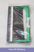Tommy Hilfiger Stockton Leather Check Book Cover Secretary Wallet, Black