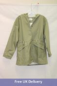 Bonpoint Kid's Feliz Parka, Light Green, Size 14Y