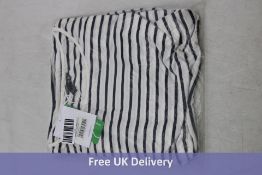 Isabella Oliver Anise Ecovero Maternity Dress, White/Navy Stripe, Size 1