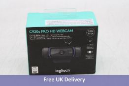 Logitech C920S HD Pro Webcam, Black