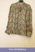 Sandro Paris Flower Shirt, Size 3