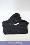 L'Couture Women's Cropped Hoodie, Black, Medium