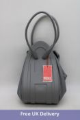Diesel 1DR-Fold Leather Shoulder Bag, Grey, No box