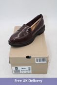 Clarks Westlynn Ayla Loafer, Burgundy, UK 5. Box damaged