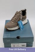 Geox D Spherica Leather Trainers, Taupe, UK 5. Box damaged