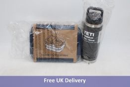 Three Yeti Items to include 2x Yeti Food Storage Boxes, Large, 1x Rambler 26 Oz Bottle with Chug Cap