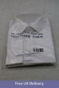 Charles Tyrwhitt Non Iron Twill Slim Fit Shirt, White, Collar 16.5/33