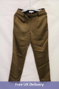 Reiss Women's Trousers, Gold, UK 8, No Tags