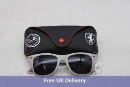RayBan RB 8395M Sunglasses, Frames Matte Carbon/Lenses Dark Grey