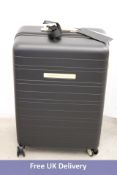 Horizn Studios H7 RE Series Check In Wheeled Suitcase, All Black. Box damaged
