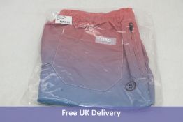 Oas Men's Grade Swim Shorts, Pink/Blue, Size S