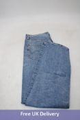 Edwin Loose Tapered Denim Jeans, Blue, Size W28/L30, No Tags