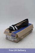 Clarks Loreleigh Rae Leather Bow Front Ballerina, Black, UK 3 Fit D
