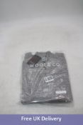 Wool and Co Italy 1/4 Zip Top, Grey, Size L