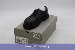 Clarks Children's Lorcam Edge Leather Shoes, Black, UK 6. Box damaged
