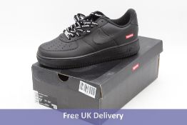 Nike Supreme Air Force 1 Low SP Trainers, Black, UK 8.5. Box damaged