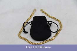 Craftd Cuban Link Necklace, 18K Gold Plated and 316L Stainless Steel, 50cm