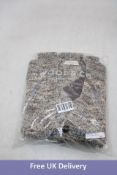 Wool and Co Italy V Neck Merino Wool Cardigan, Multi, Size L