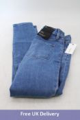 J Brand Alana High-Rise Crop Skinny Jeans, Blue, Size W24