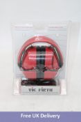 Vic Firth Bluetooth Isolation Headphones, Red