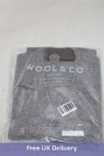 Wool and Co Italy Wool Cardigan, Grey, Size L