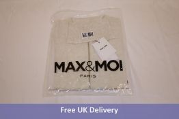 Max&Moi Gina, Pearl Zip Up Cardigan, Size S