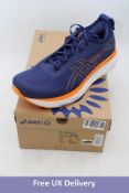 Asics Men's Gel Nimbus 25 Running Shoes, Deep Ocean/Bright Orange, UK 12
